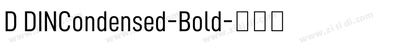 D DINCondensed-Bold字体转换